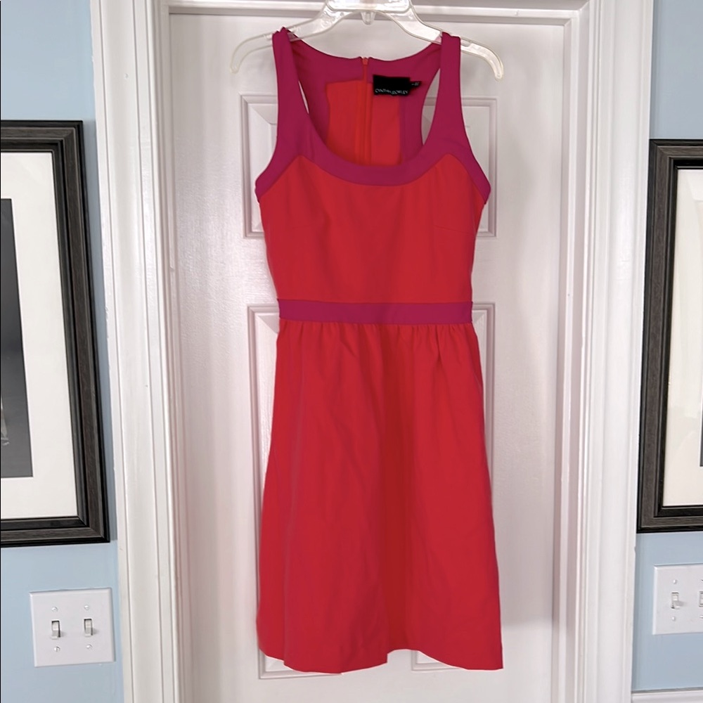 Cynthia Rowley Sleeveless Coral and Pink Dress
